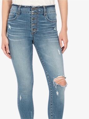 KUT from the Kloth: High-Rise Ankle Skinny Jeans